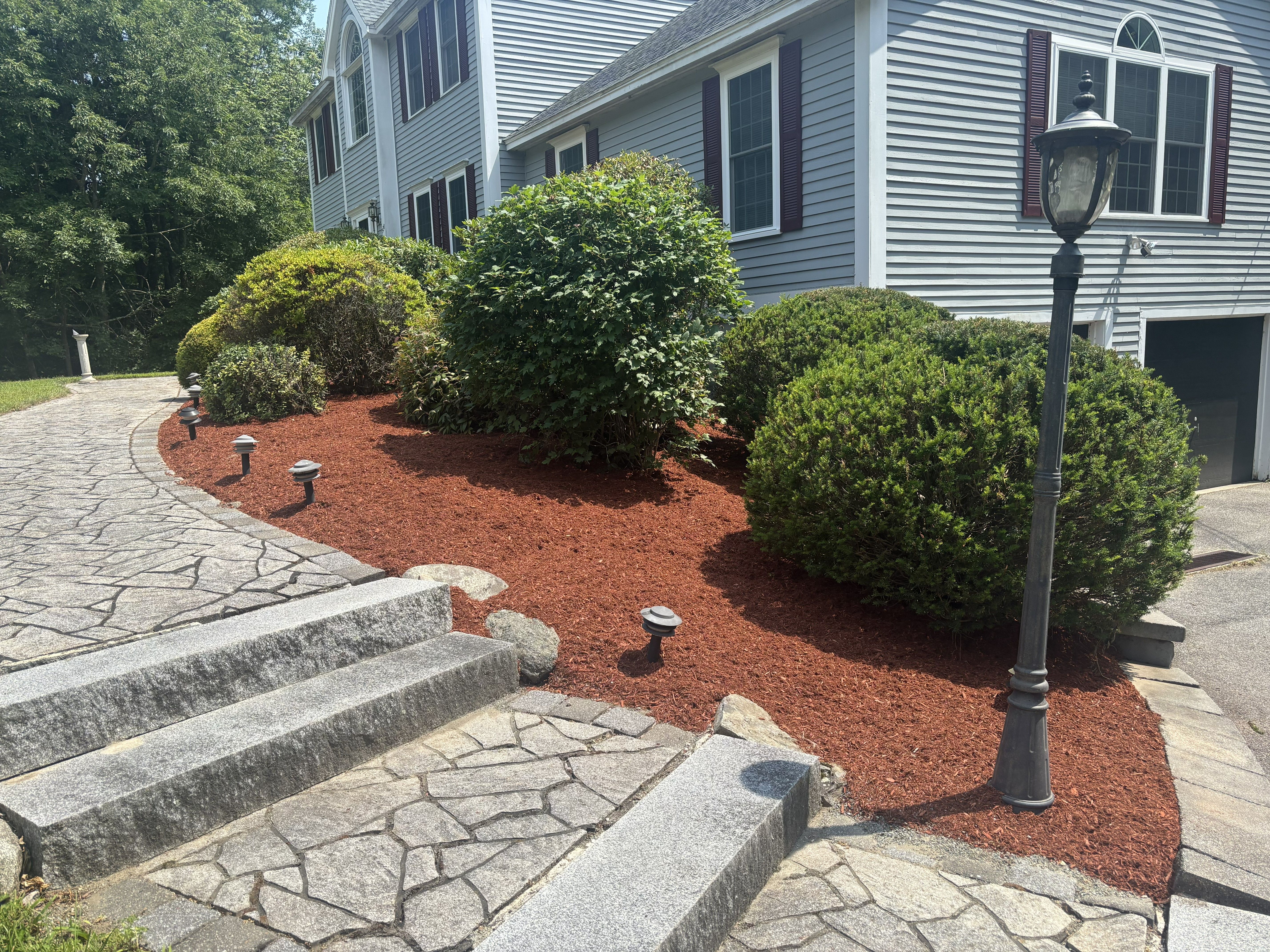 Red Mulch Install